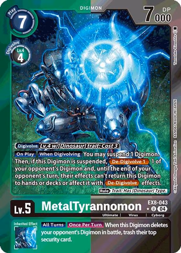 MetalTyrannomon (Limited Foil) trading card